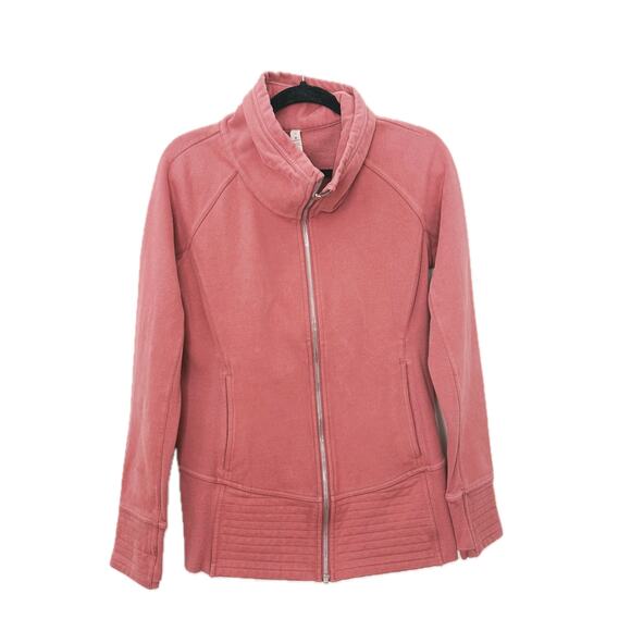 Lululemon Radiant Full Zip Jacket Size 10 Spanish Rose Pink - Picture 3 of 8